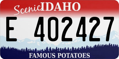 ID license plate E402427