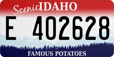 ID license plate E402628
