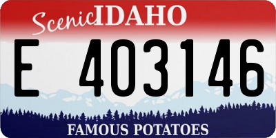 ID license plate E403146