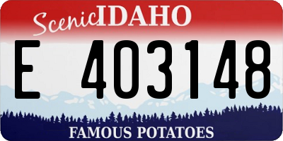 ID license plate E403148