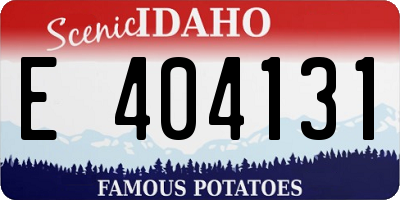 ID license plate E404131