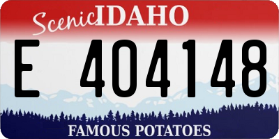 ID license plate E404148