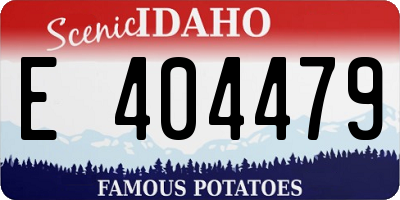 ID license plate E404479