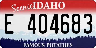 ID license plate E404683