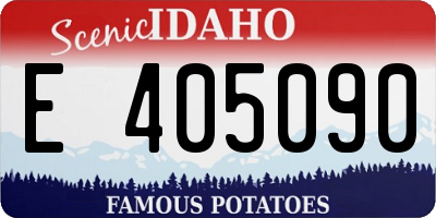 ID license plate E405090