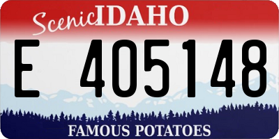 ID license plate E405148