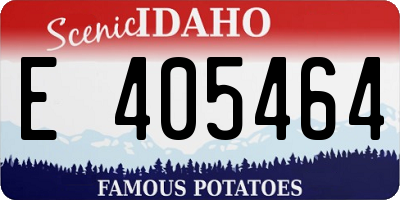 ID license plate E405464