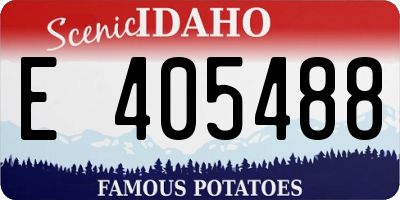 ID license plate E405488