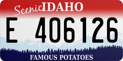 ID license plate E406126