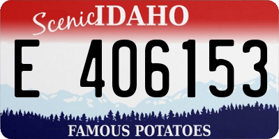 ID license plate E406153