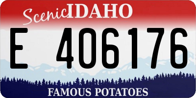 ID license plate E406176