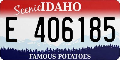 ID license plate E406185