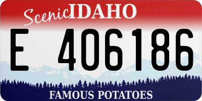 ID license plate E406186