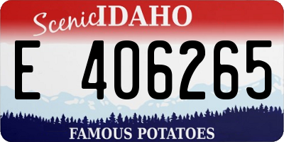 ID license plate E406265