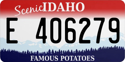 ID license plate E406279