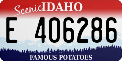 ID license plate E406286