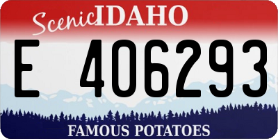 ID license plate E406293
