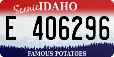 ID license plate E406296