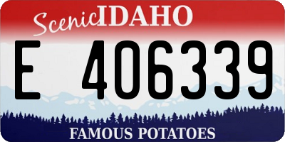 ID license plate E406339