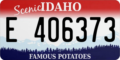 ID license plate E406373