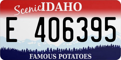 ID license plate E406395