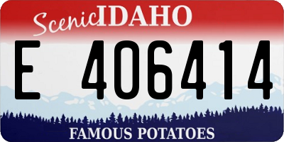 ID license plate E406414