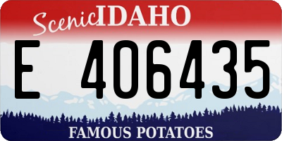 ID license plate E406435