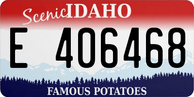 ID license plate E406468