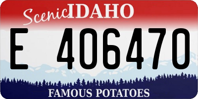 ID license plate E406470