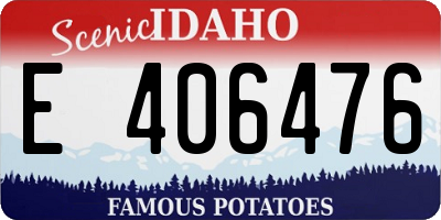 ID license plate E406476