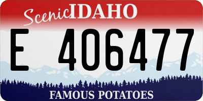 ID license plate E406477