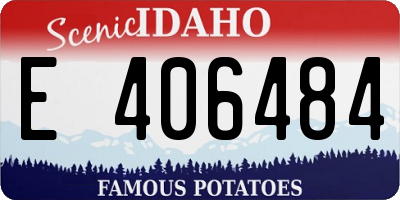 ID license plate E406484