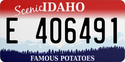 ID license plate E406491