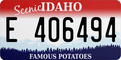 ID license plate E406494