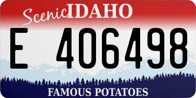 ID license plate E406498