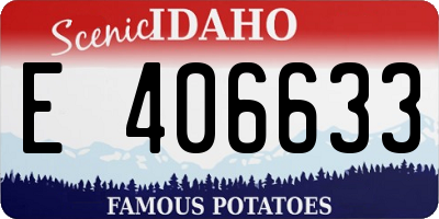ID license plate E406633