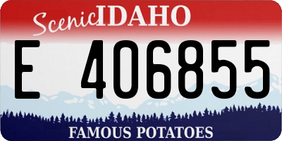 ID license plate E406855