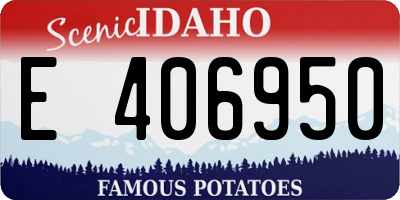 ID license plate E406950