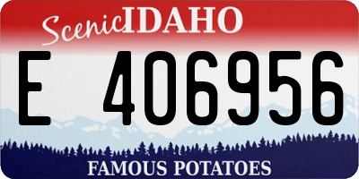 ID license plate E406956