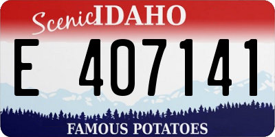 ID license plate E407141