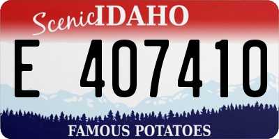 ID license plate E407410