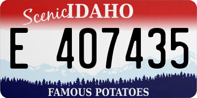 ID license plate E407435