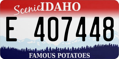 ID license plate E407448