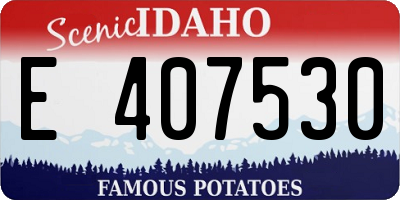 ID license plate E407530
