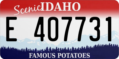 ID license plate E407731