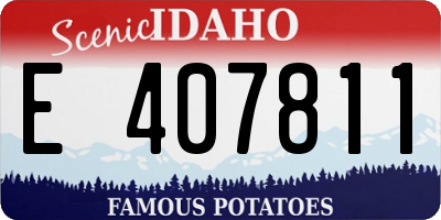 ID license plate E407811