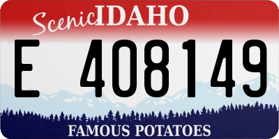 ID license plate E408149