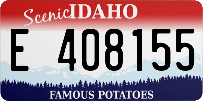 ID license plate E408155