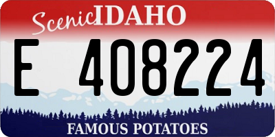 ID license plate E408224