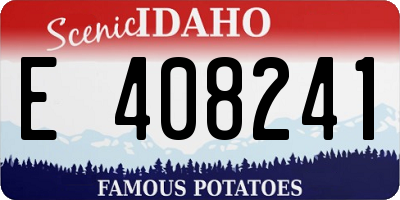 ID license plate E408241